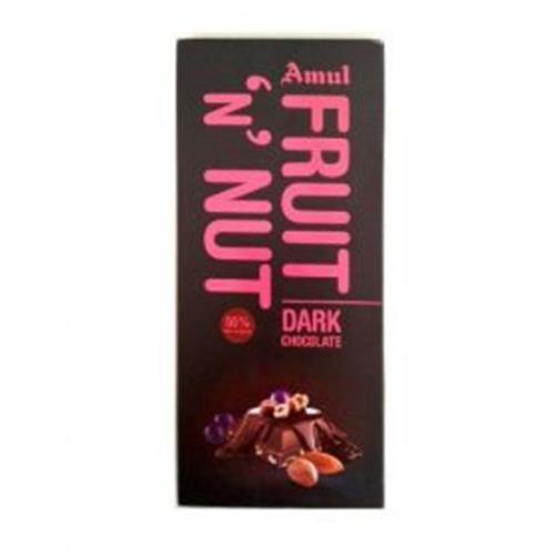 AMUL FRUIT N NUT DARK CHOCOLATE 150GM